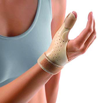 A thumb splint may be used to treat De Quervain's tenosynovitis