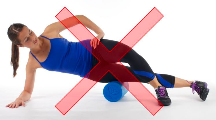 Foam rollers do not reduce tightness of the ITB