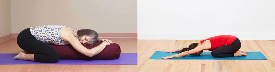 Figure 5 – Variations of the ‘Child’s Pose’ Stretch, used to open up the lower back.
